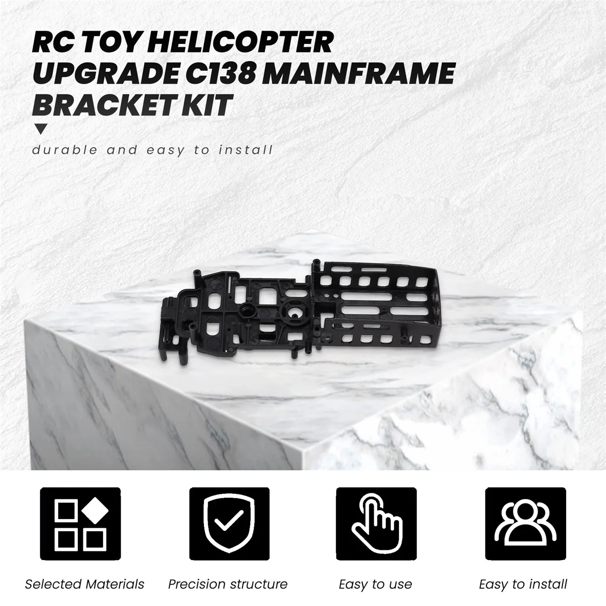 Hot sale RC Toy Helicopter Upgrade C138 Mainframe Bracket Kit for RC ERA C138 Bell 206 1:33 RC Toy Helicopter Parts