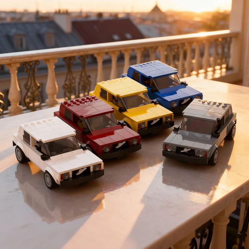 

1379pcs MOC City Champions Set Five Colors 8 Stud Model Building Blocks Architecture Christmas Gift Toy DIY Idea Education