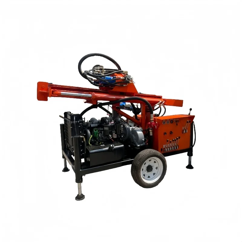 Water Borehole Drilling Rig Three Wheeled Motorcycle 150m Depth Water Well Drill Rig