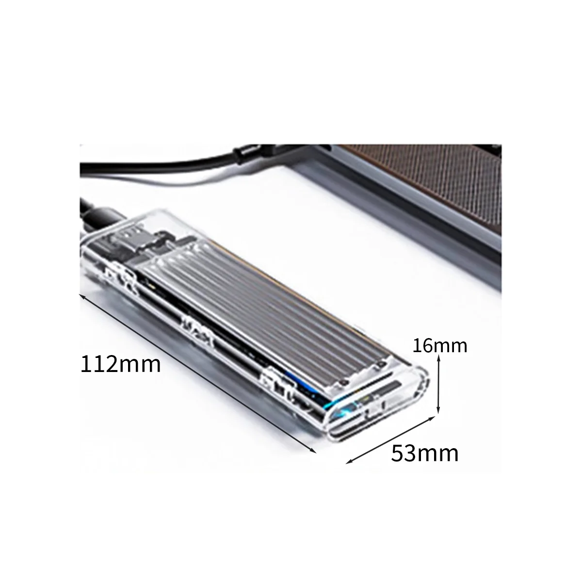 ORICO Portable HDD Mobile Hard Disk Shell SSD Transparent Hard Disk Case USB 3.1 Hard Drive Enclosure M2 Mobile Hard Disk Box