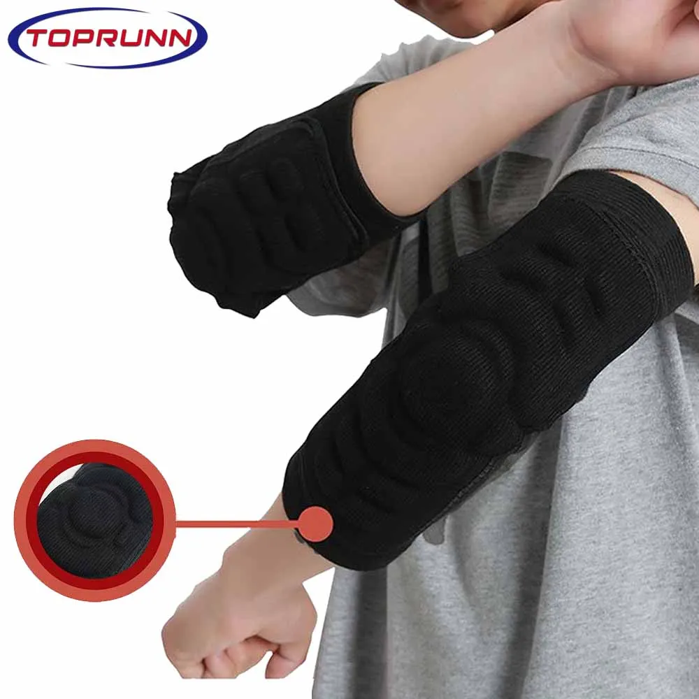 

1Pair Breathable Elbow Brace Pad Guard Compression Silicone Foam Elbow Padded Arm Support Shooter Sleeve Protector Skateboarding