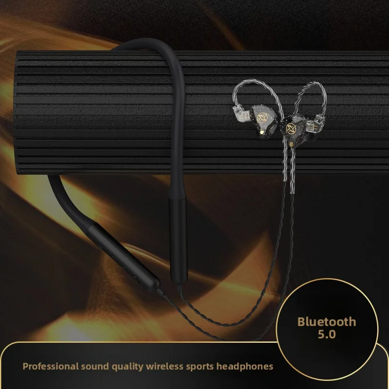 Auriculares inalámbricos con banda para el cuello, auriculares deportivos de graves profundos enchufables, auriculares inalámbricos estéreo Bluetooth con micrófonos claros