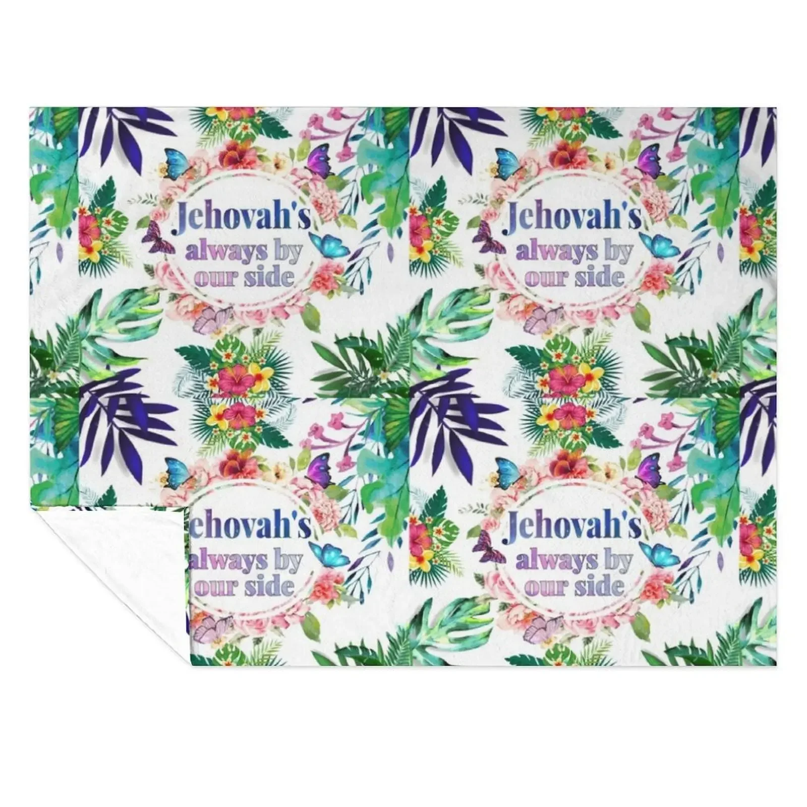 

JEHOVAH'S ALWAYS BY OUR SIDE Throw Blanket Decorative Sofa Summer Flannels Soft Beds Blankets