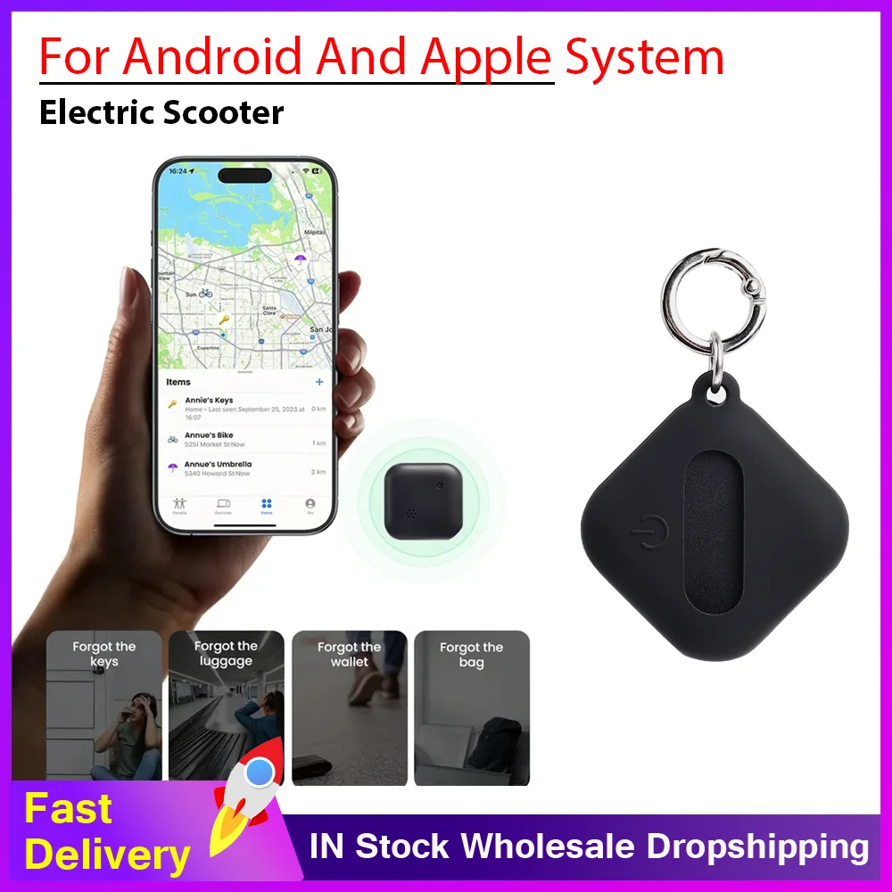 

Мини-умный анти-потерянный трекер | Искатель и локатор для мобильных устройств/клавиш/домашних животных/пожилых людей/детей (совместимость с Android и Apple)