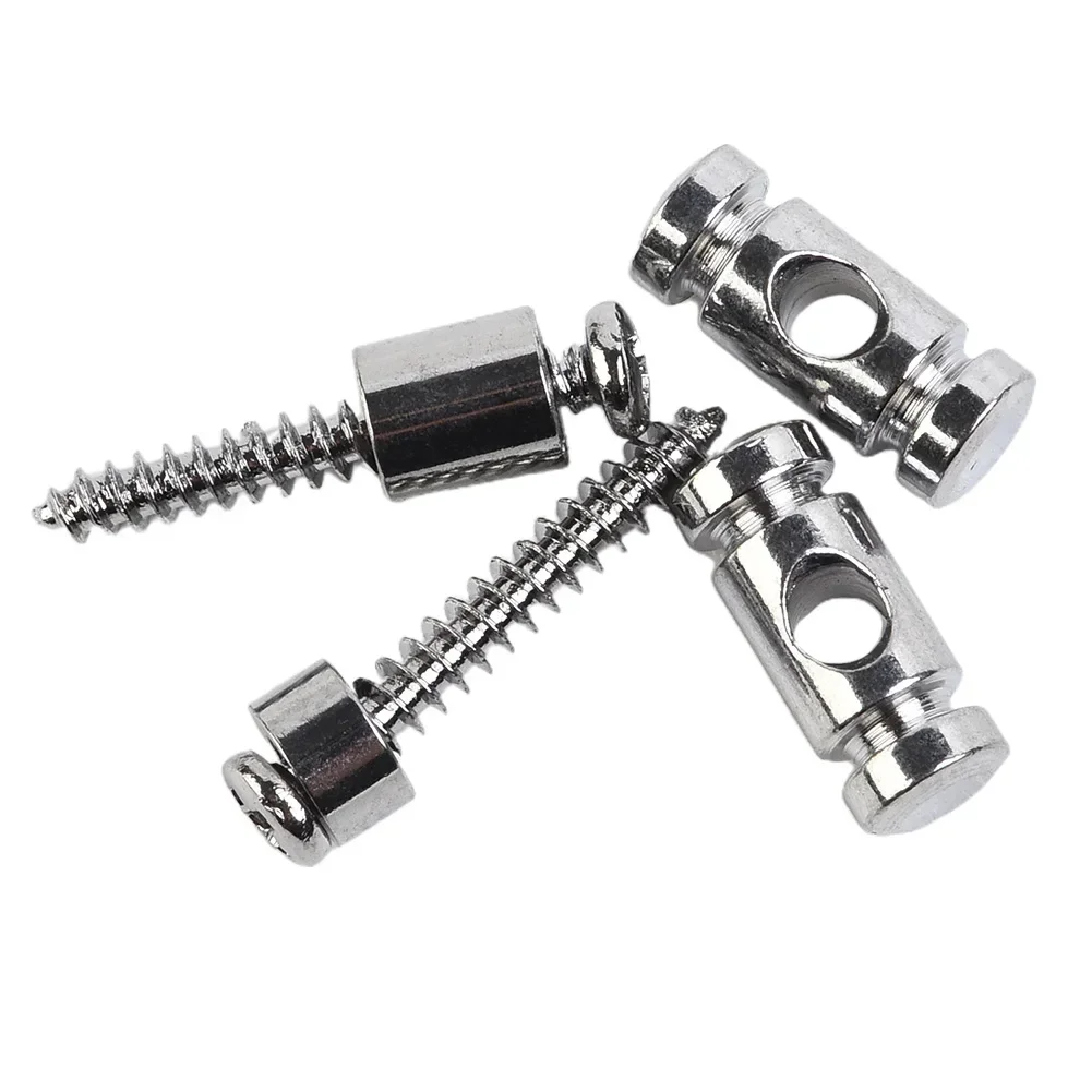 2Pcs Guitar Roller String Trees Retainer With Screws For Electric Guitars Parts Silvery/Black/Gold Guitar Guide Fit Telecaster