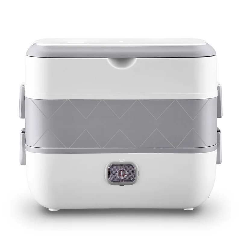 

Portable electric lunch box 1 bottle pc car stainless steel plastic 2-in-1 household insulation heating lunch box can be plugged