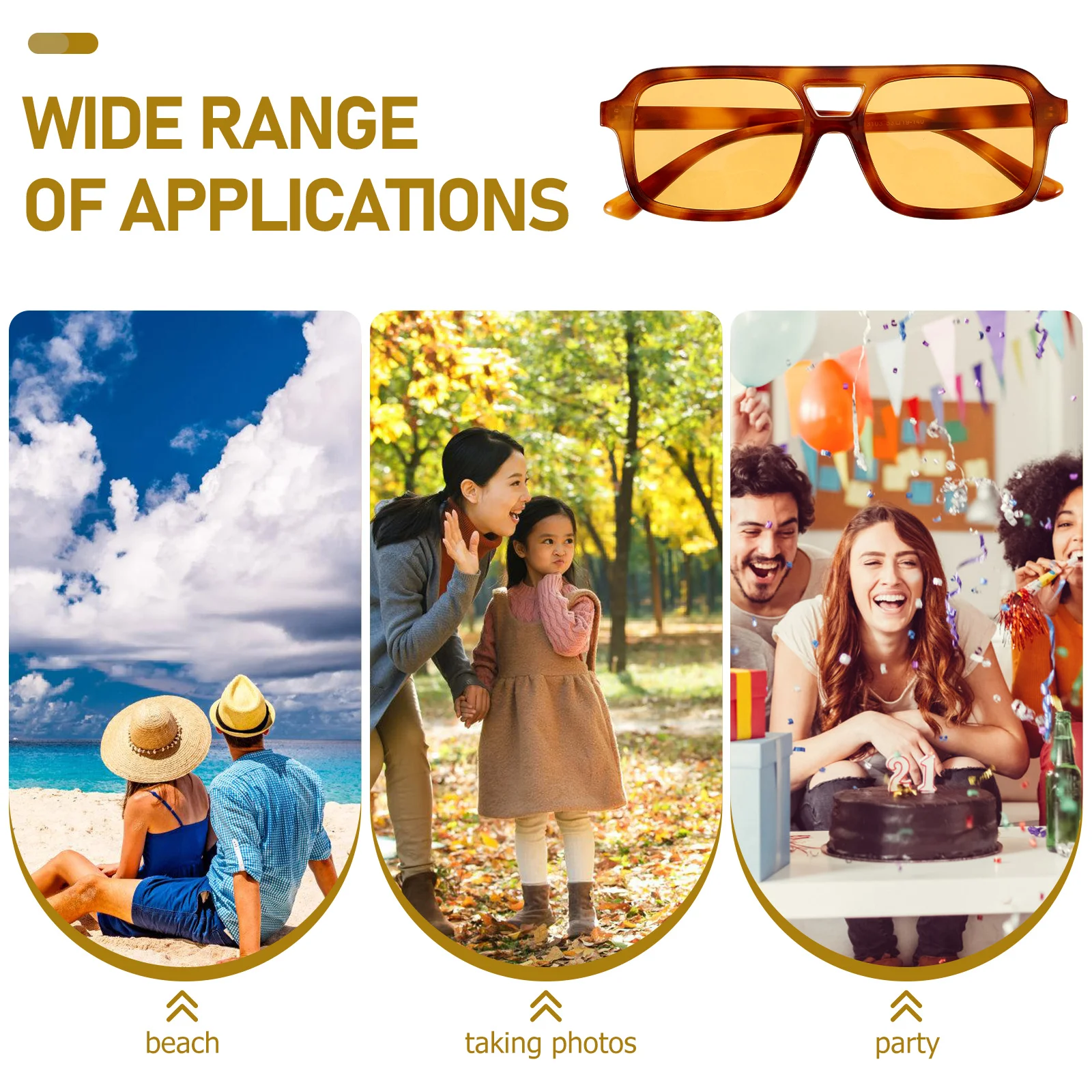 

Lightweight Portable For Cycling Uv Protection Stylish Sport Summer Outdoor Eyewear Fashionable Beach Sunglasses Wear-Resistant