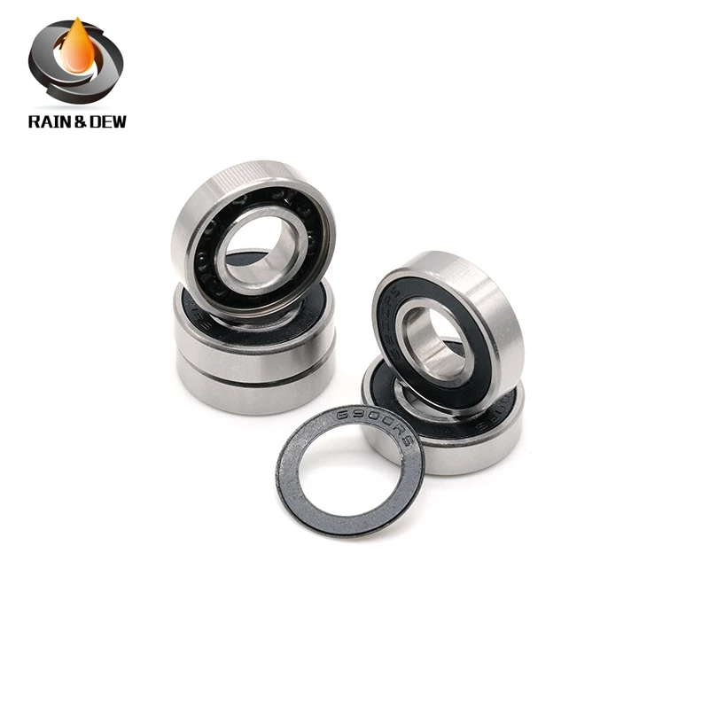 1Pcs 6900 Hybrid Ceramic Bearing 10x22x6mm ABEC-7 Bicycle Bottom Brackets & Spares 6900RS Si3N4 Ball Bearings