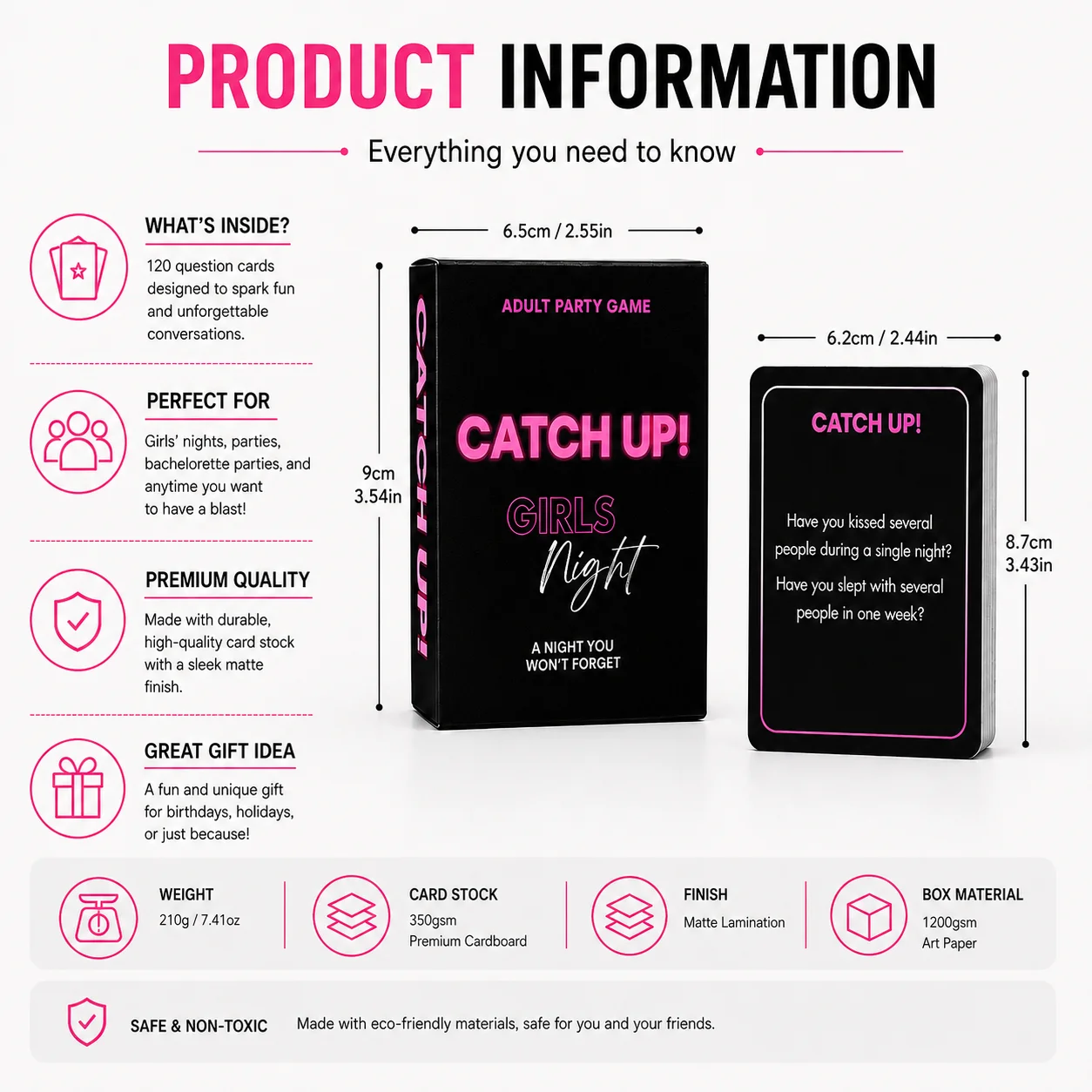 CATCH UP Meisjesavond Volwasse - Party Games Girls Night recensie en prijs