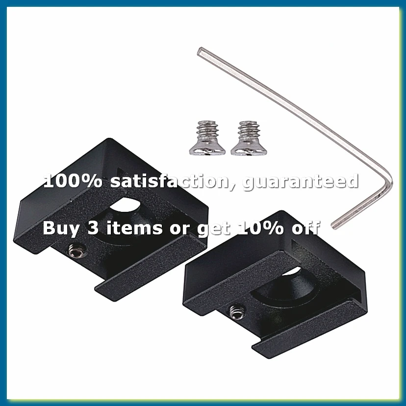 Cold Shoe Mount Aluminum Adapter Bracket Hot Shoe with 1/4 Thread for Camera Cage Flash Shoe Mount(2 PCS)-DTD2