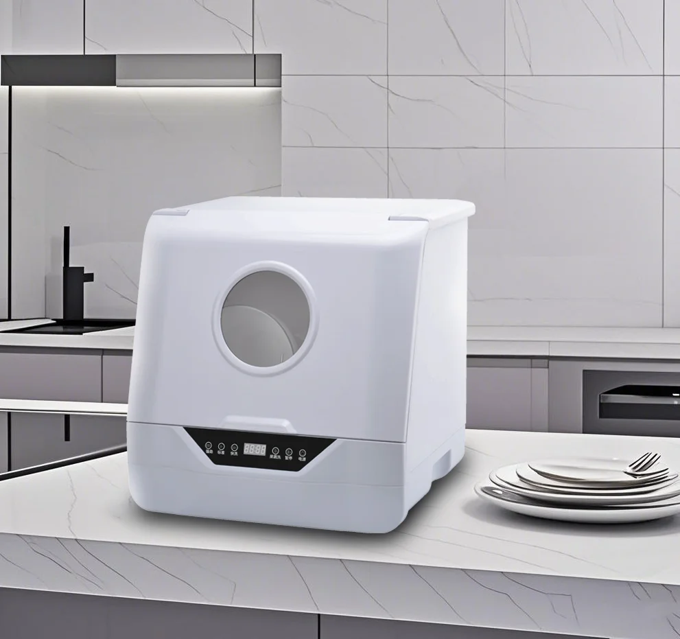 Household Portable Dishwasher for Cleaning Disinfecting Drying Automated for 6-8 Sets Suitable for Home Kitchen Apartment Pro
