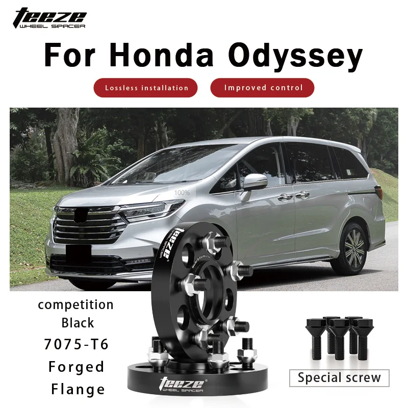 

Teeze 2/4 шт. 5x120 CB 64,1 мм M14x1,5 ступица центральная черная кованая проставка для колес для Honda Odyssey фланцевая пластина 15/20/25/30/35 мм