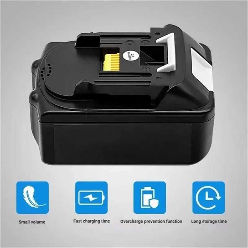 Suitable for Makita 18V Replacement Lithium-ion Rechargeable Battery 6000mAh, for LXT, BL1860B，BL1860，BL1850