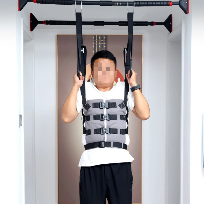 Lumbar Traction Belt Home Portable Lumbar Rehabilitation Stretcher Lumbar Stretching Belt Anti Slip Strangulation Exercise Belt