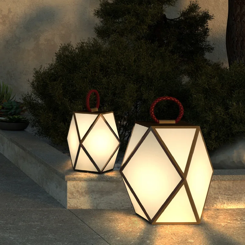 

TYS Portable USB Rechargeable LED Emergency Camping Postmodern Design Stainless Steel PC IP54 Outdoor Restaurant Party Lawn