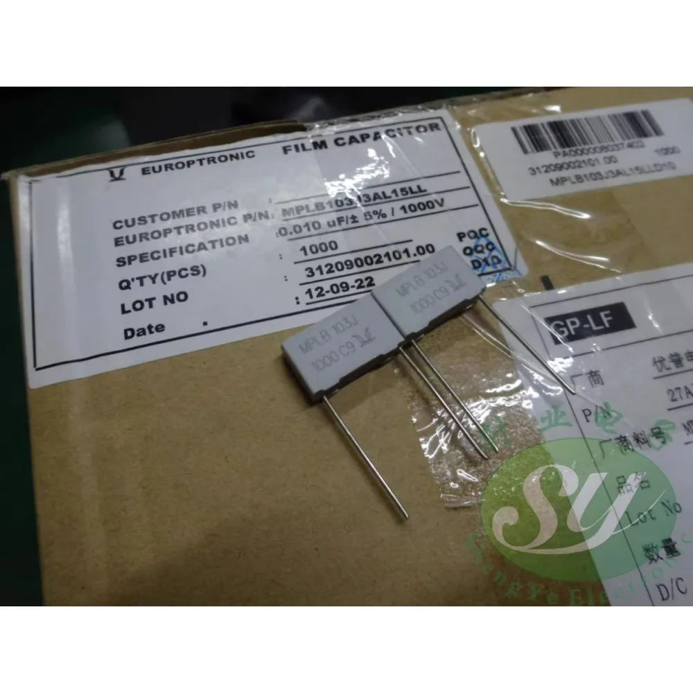 

10PCS Europtronic 0.01uf/1000v 10nf 103 brand new film capacitor 15mm