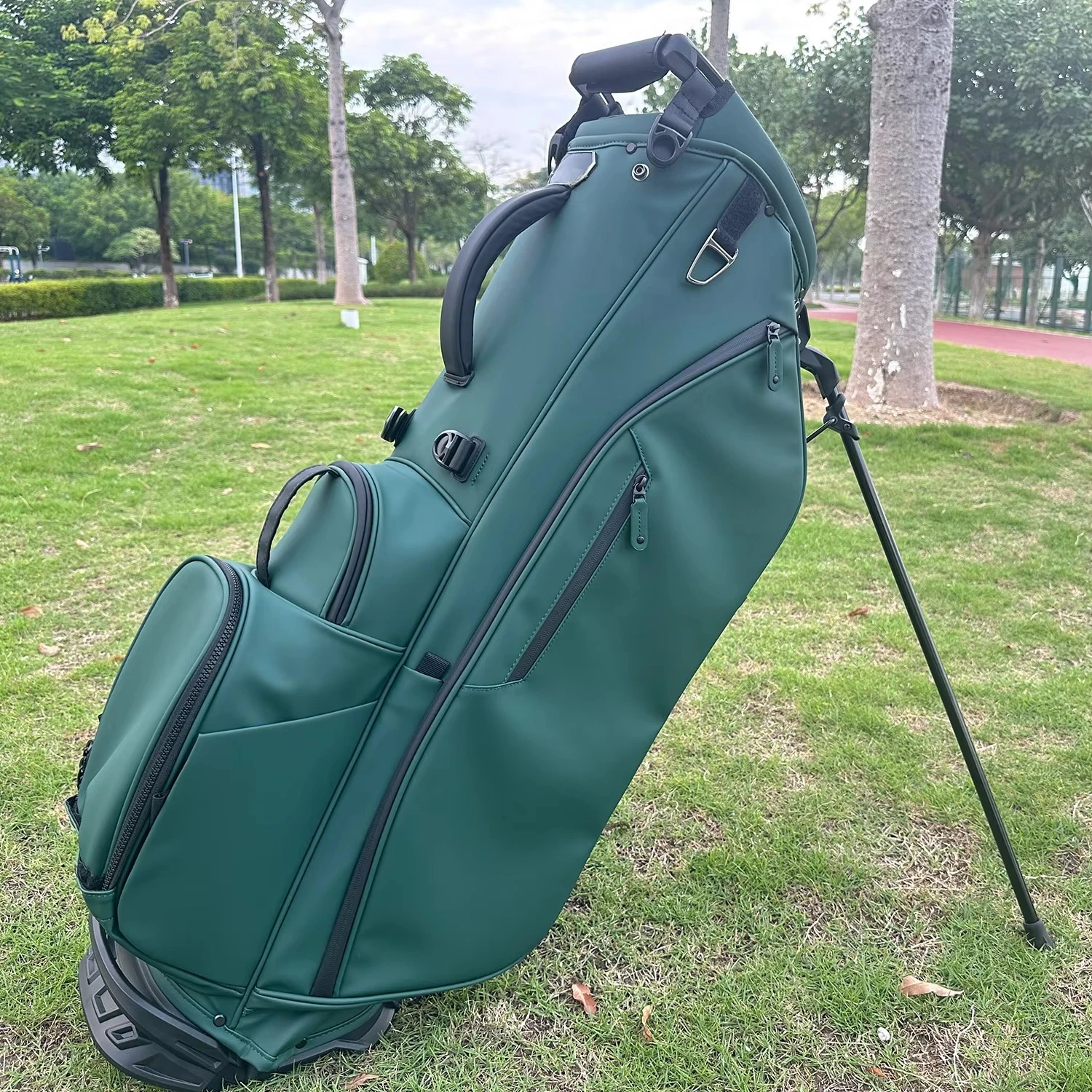 Premium Golf Bags For Men High Quality Waterproof Pu Leather Golf Bag Custom Golf Stand Bag 6 14 Ways