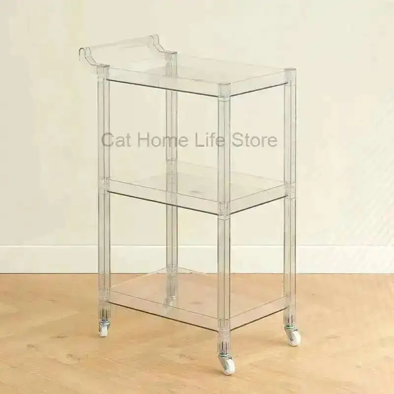 

Auxiliary Hair Salon Wheels Beauty With Car Furniture Hairdresser Cart Trolley Cosmetic Helper Dental Tool Storage Beech Nail