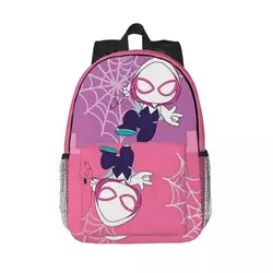 Simpatico Spider Ghost Gwen Zaino impermeabile ad alta capacità di nuova moda Borsa per libri scolastici per laptop per ragazze e ragazzi alla moda