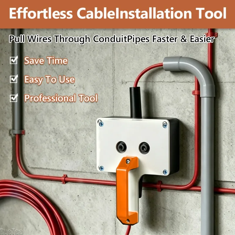 Wire Puller Heavy-duty Handheld Wiring Tools Wire Tugger for Electrician Pipe Narrow Spaces Wall Underground Data Center Tools