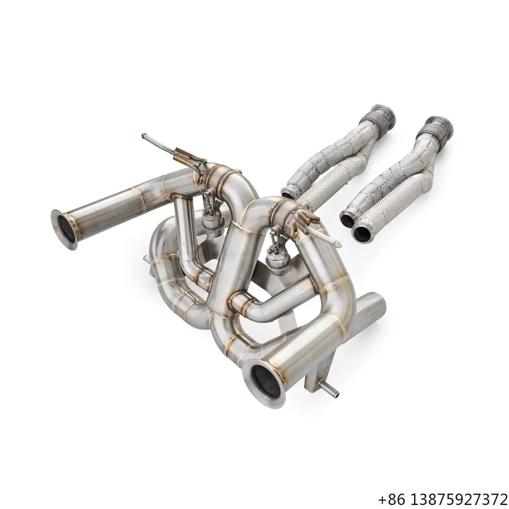 

Vacuum Valve Exhaust System Downpipe for Aventador SVJ LP770-4 2018-2022 6.5 High Performance Racing Modification