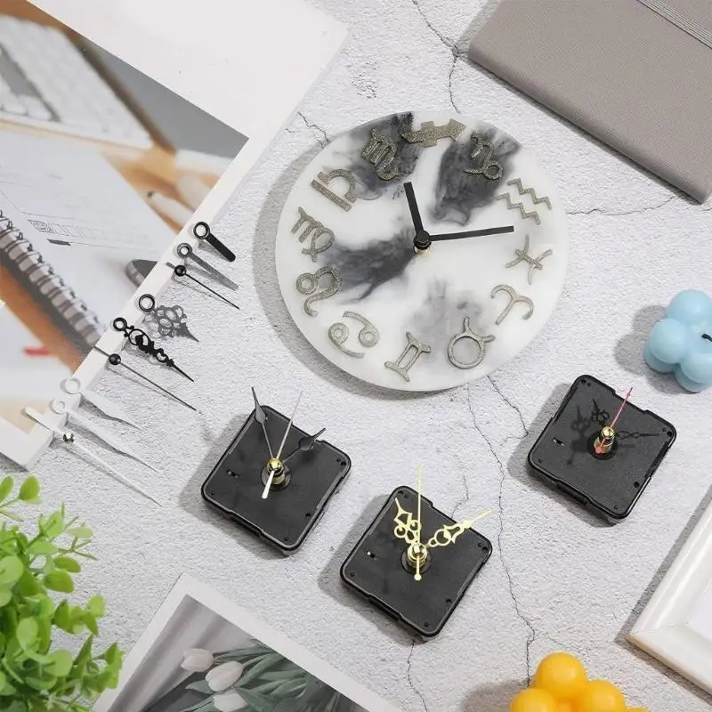 L43A Clock Mechanism Set 10-15cm DIY Wall Clock Repair Replacement Shafts Length 20mm