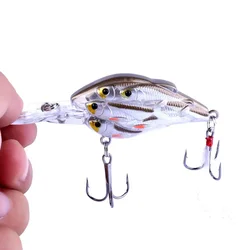 New Feather Topwater Fishing Lure Wobbler Bass Minnow Crankbait 75mm 9.3g Fishing Accessories Artificial Hard Bait Trout Bait