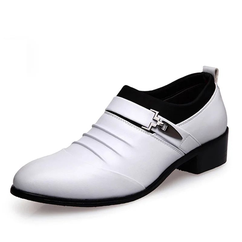Classic Men Dress Shoes Luxury Oxfords Leather Shoes for Men Business Casual Loafers Quality Plus Size Men Wedding Formal Shoes