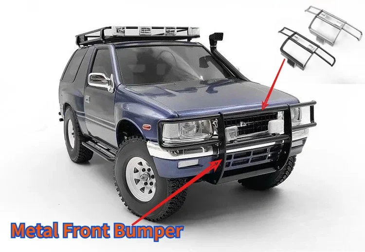 1/10 RC Crawler Metal Front Bumper For Tamiya CC01 Chassis Fit ISUZU MU Shell Durable Anti Collision RC Upgrade Decor spare Part