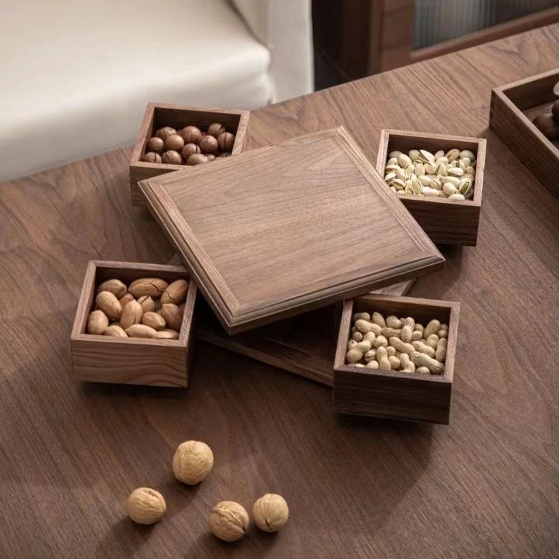 

New rotating storage box desktop mechanism box, four-grid creative box