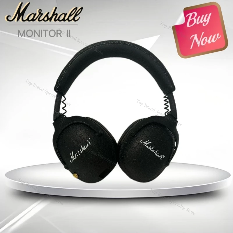 Original Marshall Monitor II Bluetooth Wireless Earphone Rock Bass Headset Computer Game Headphone Foldable Portable New Headset