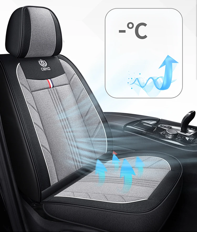 5PCS Universal Auto Sitzbezüge Flachs Vier Saison Auto Innen Zubehör Fit Für Die Meisten Limousine Suv Pick-up Lkw sitz ﻿ – Detail 9