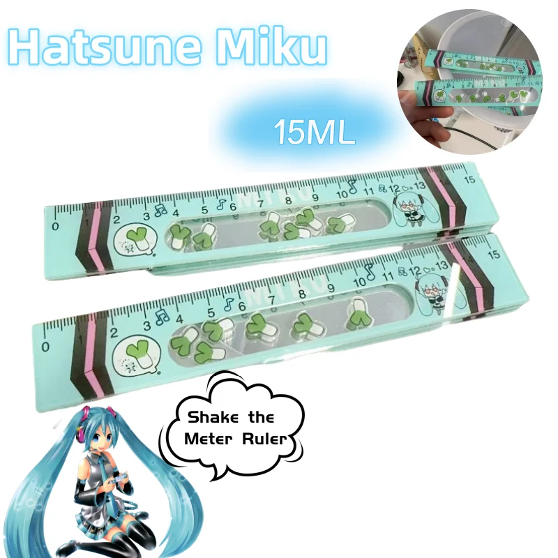 Hatsune Miku anime périphériques compteur à bascule règle créative bidimensionnelle dessin animé mignon fournitures scolaires papeterie en gros