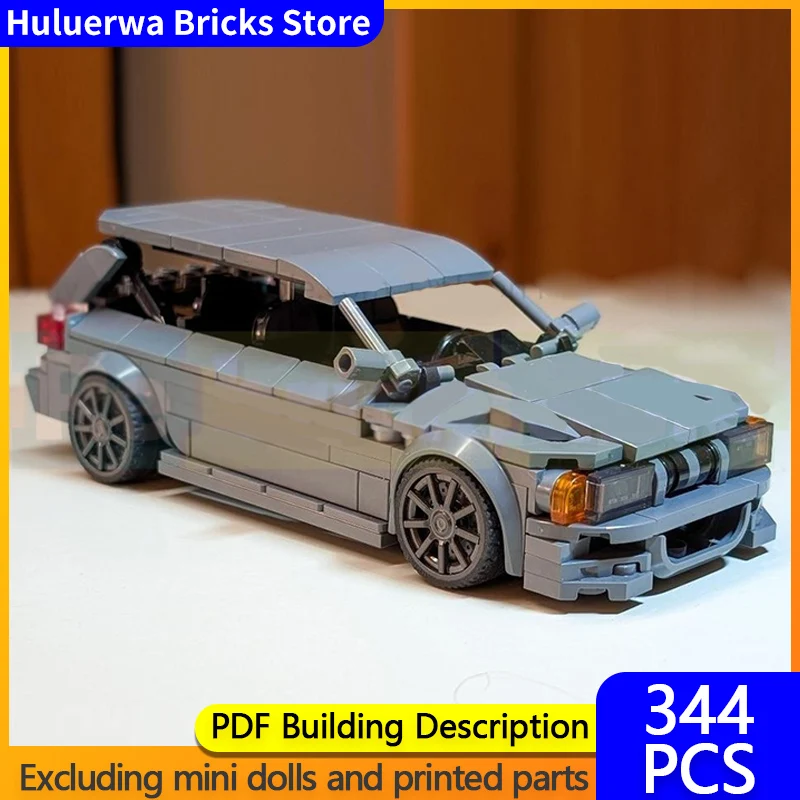 

Модель скоростного гоночного автомобиля MOC, строительные кирпичи E46 M3, туристическая концепция, автомобиль, модульная технология, подарок, праздник, сборка, детский игрушечный костюм