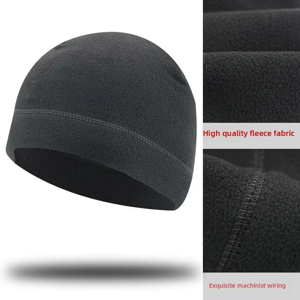 

1pcs Men Polar Fleece Caps Winter Warm Outdoor Sports Skiing Cycling Cap Hat Windproof Soft Beanie Cap Women Ski Bike Hat Caps