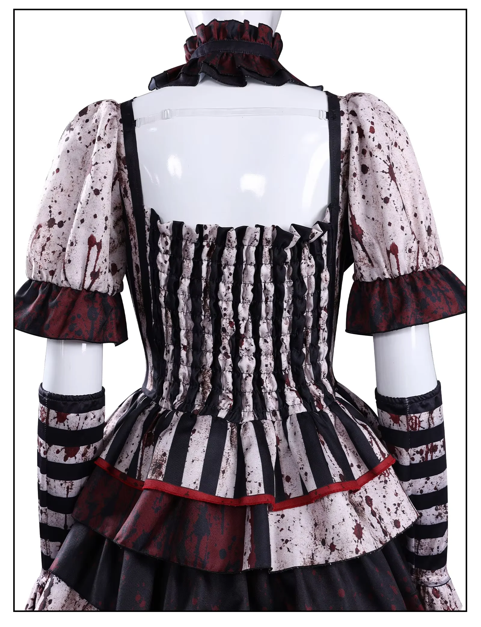 Game joker Cosplay joker Costumes COS Circus Role Play Clown Uniform Halloween Carnival Party Outfit Woman Gothic style dress