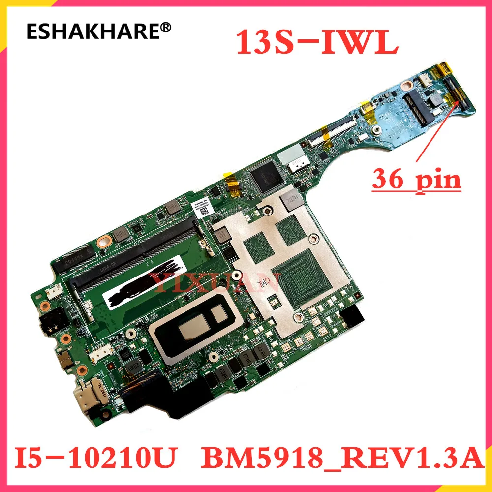 

original BM5918_REV1.3A For Lenovo ThinkPad ThinkBook S540-14IWL 13S 13S-IWL Laptop Motherboard with I5-10210U DDR4 100% test OK