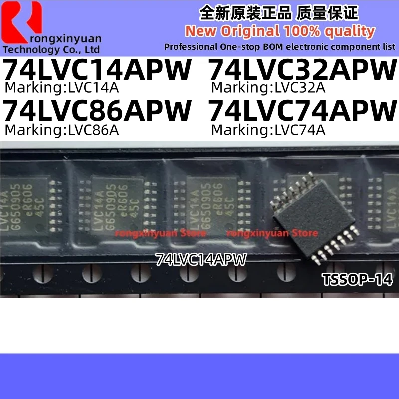 74LVC14APW LVC14A 74LVC14A 74LVC32APW LVC32A 74LVC32A 74LVC86APW LVC86A 74LVC86A 74LVC74APW LVC74A 74LVC74A TSSOP14 100% New