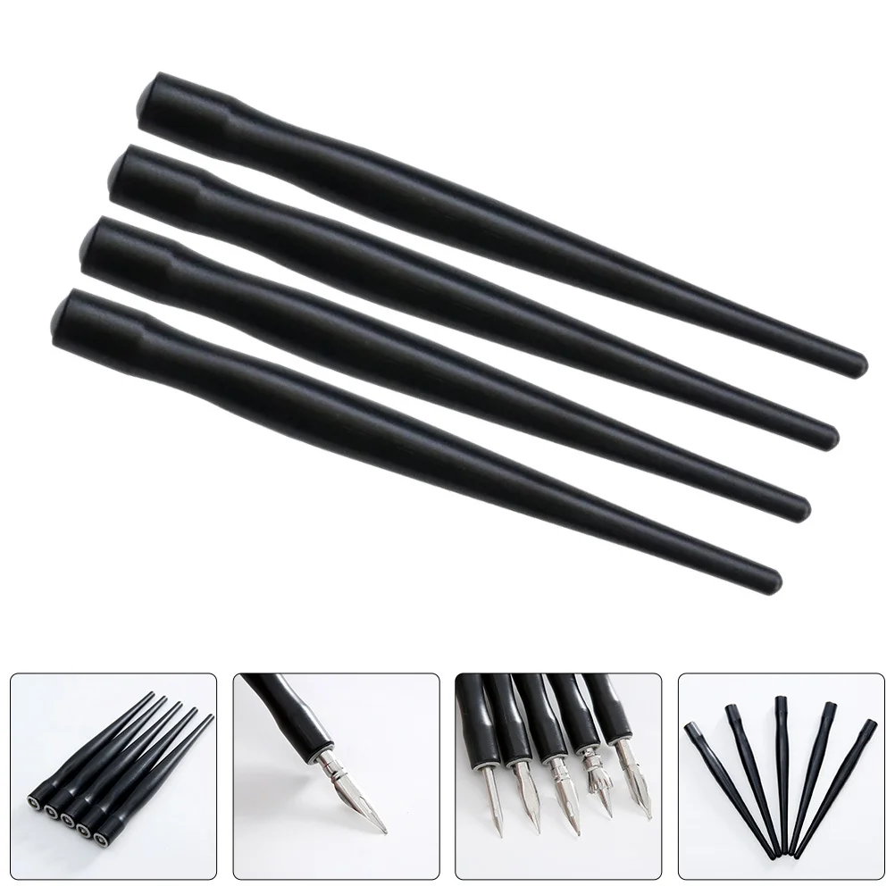 

15Pcs Black Plastic Dip Pen Nib Holder Professional Calligraphy Pen Holder Easy Practice Drawing Supplies Calligraphy Supply
