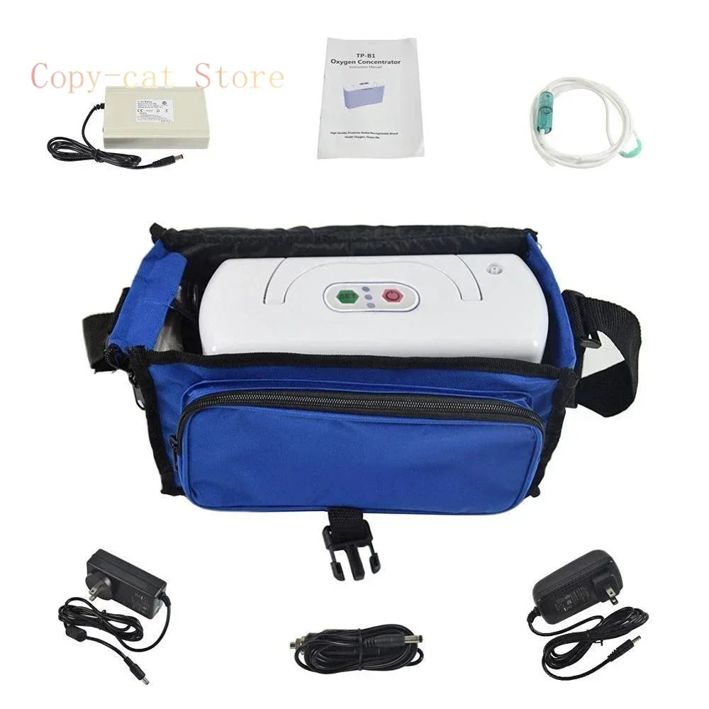 3L/min Portable Oxygen Concentrator with Battery Oxygen Generators Ventilator Sleep Mini Oxygen Machine For Home AC110-220V