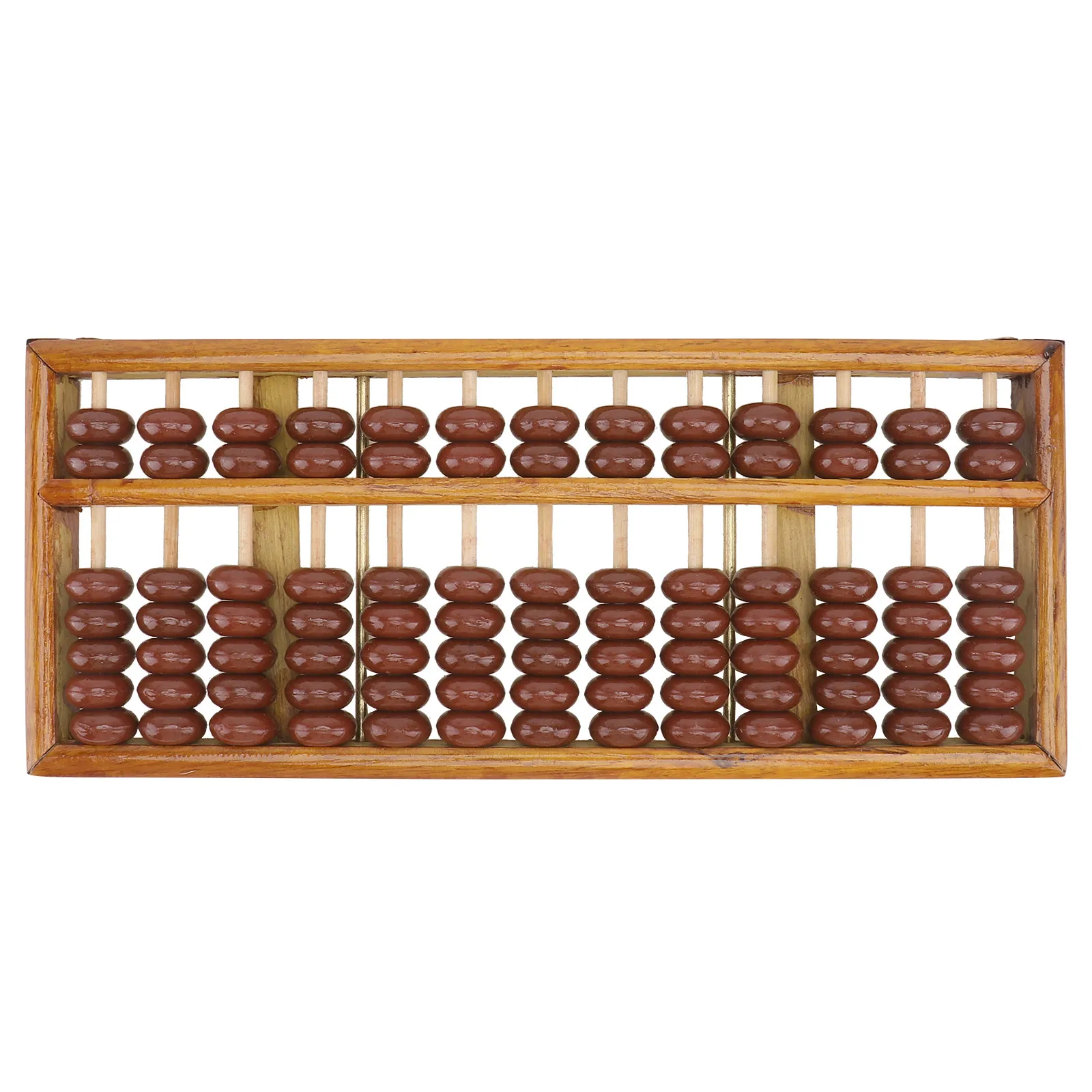 1Pcs 7 Bead Abacus Mental Arithmetic Abacus 13 Rods Students Wooden Educational Tool Compact Durable Brain Development