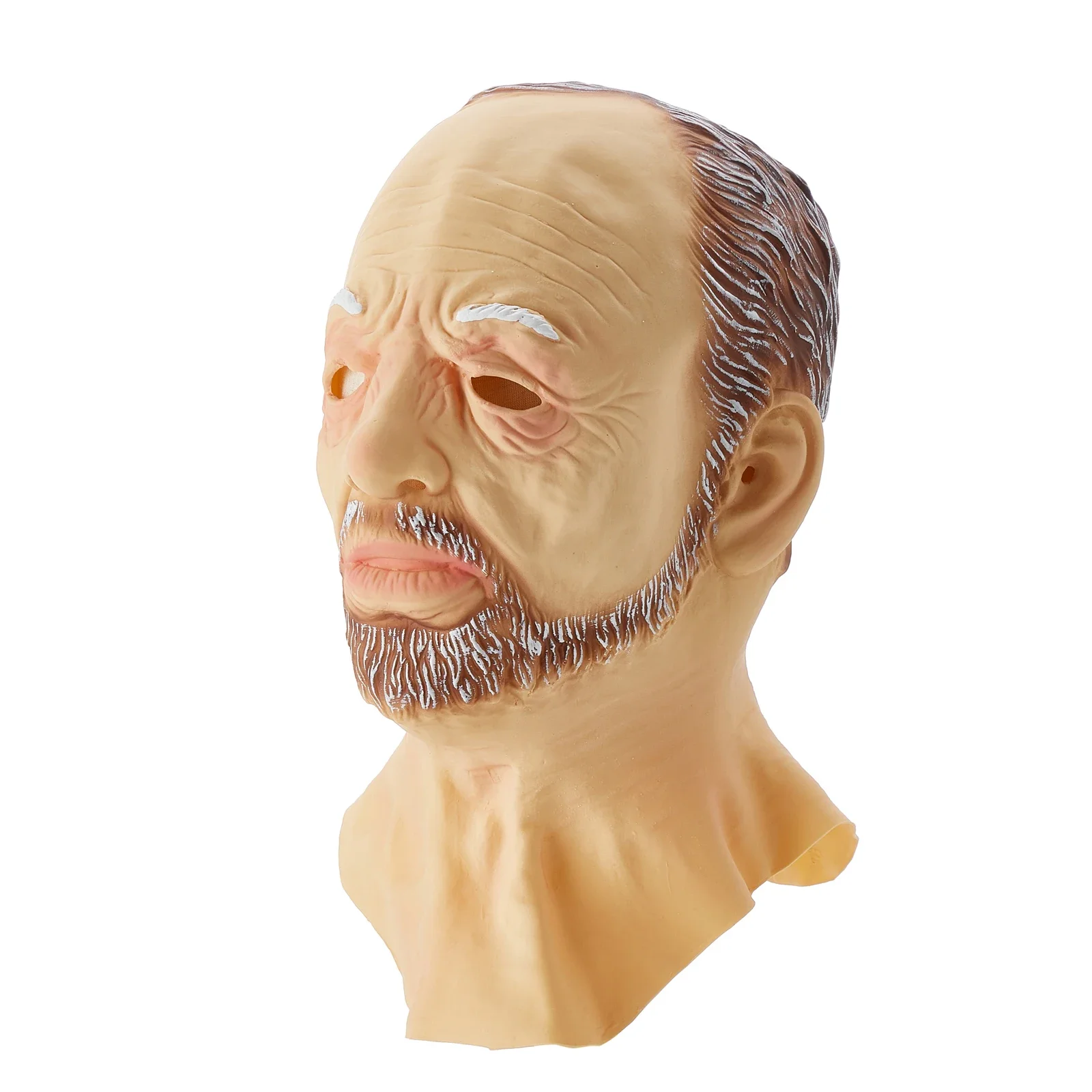 Halloween Funny Face Mask Grandpa Shaped Full Head Cover Cosplay Props Festival Party Headgear for Adults