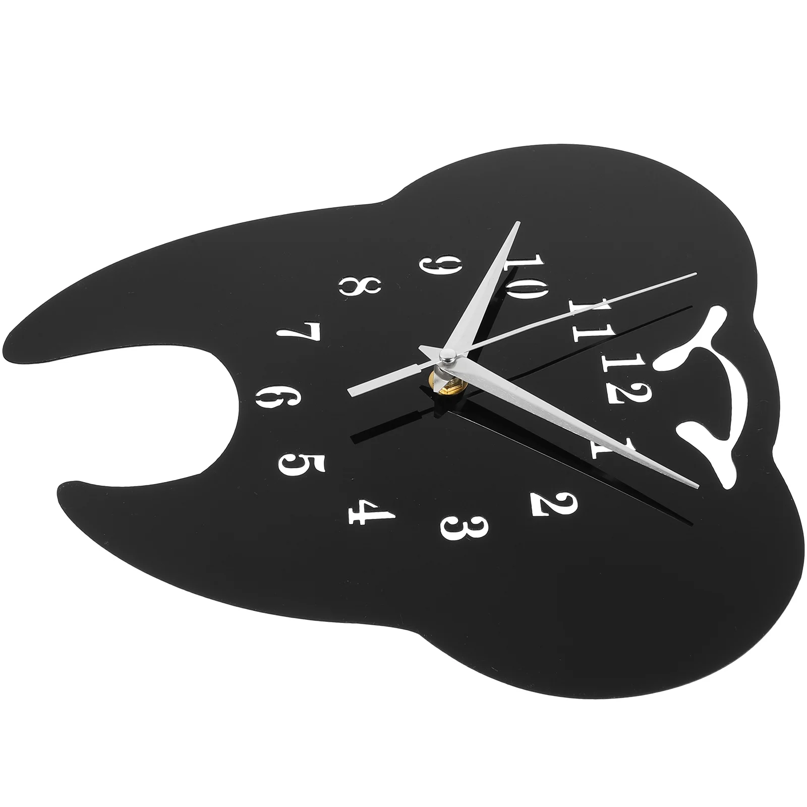 Tooth Shaped Wall Clock Low Noise Bedroom Dental Decor Mute Acrylic For Home Living