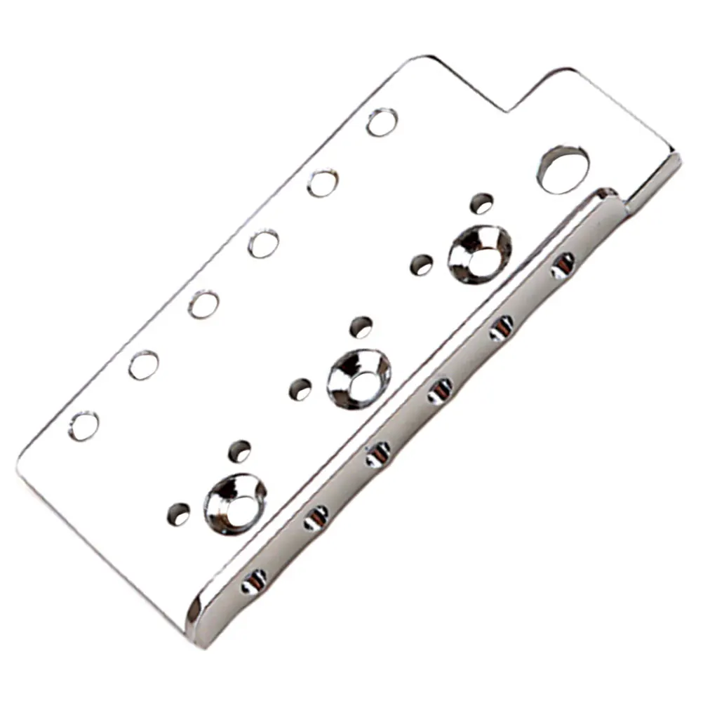 

Metal Saddle Base Plate for 6 String Bridge Base Plate Electric Guitars Bass 6 String Replacement Parts Guitar Supplies