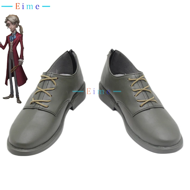 Game Identity V composition alexander Kreiburg Cosplay Shoes PU Leather Shoes stivali di carnevale di Halloween Cosplay Prop Custom Made