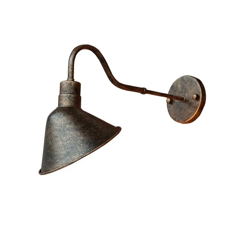 American Industrial Wall Lamp Porch Lamp Outdoor Courtyard Garden Lamp  Antique Copper Wall Light Stair Bedside Bedroom Lighting