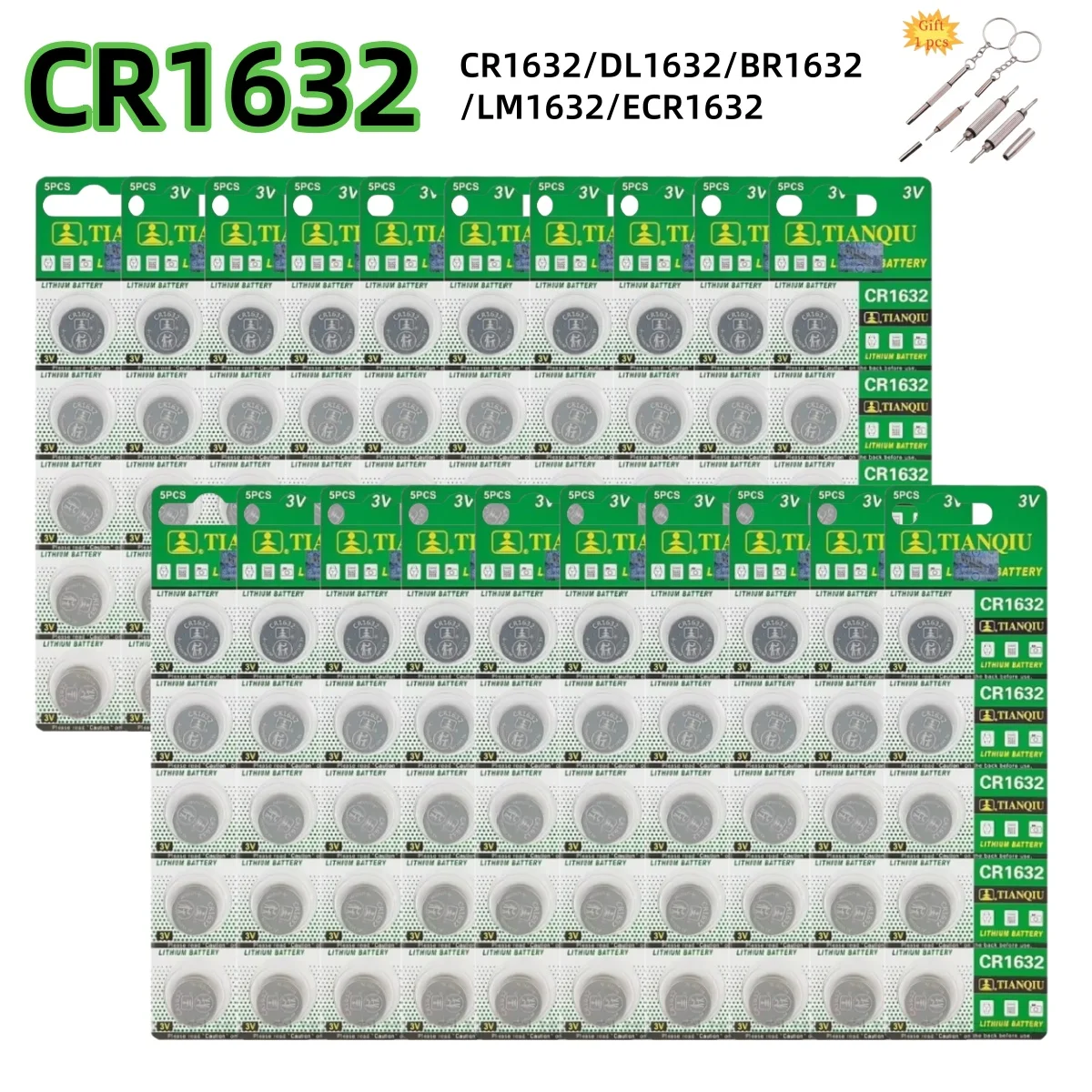 

CR1632 3 В литиевая батарея CR 1632 DL1632 BR1632 LM1632 ECR1632 3 В батарейки типа «таблетка» для дистанционного ключа часов