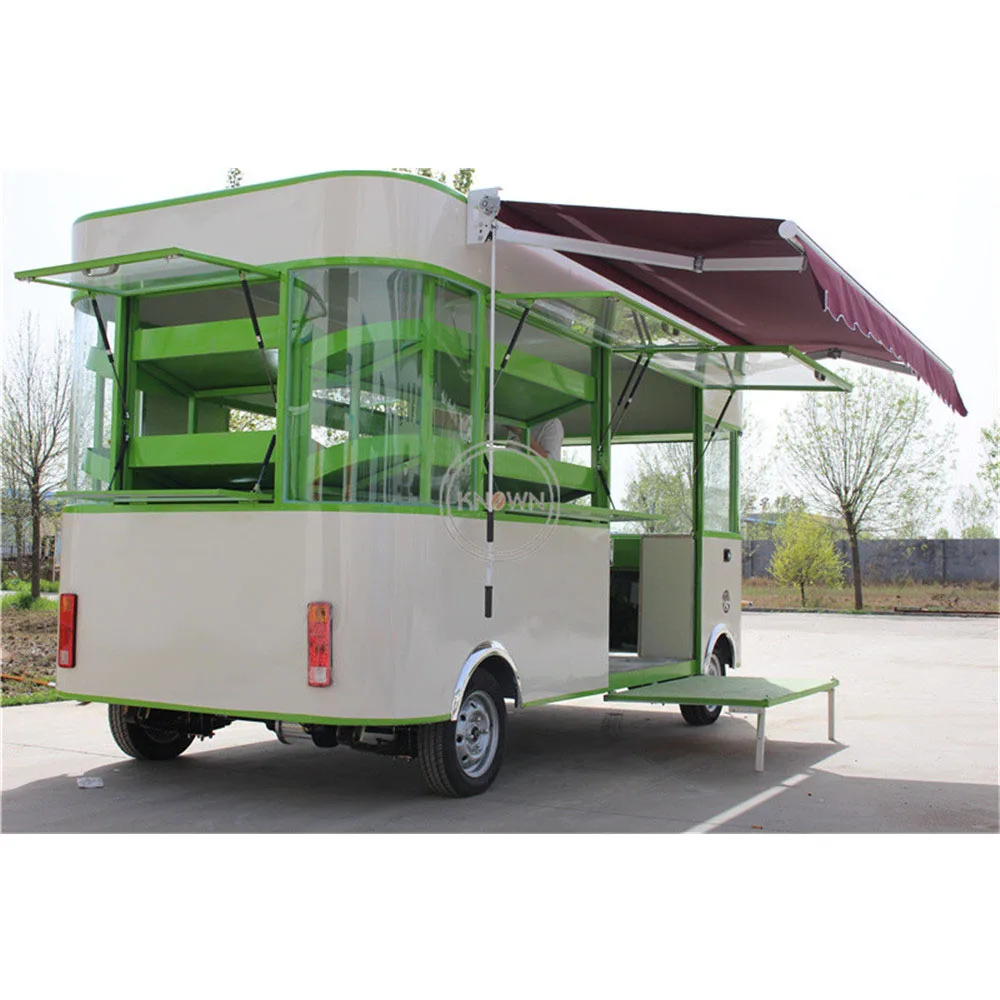 4M Electric Street Mobile Ice Cream Food Cart  Electric Food Truck with Full Kitchen Equipments