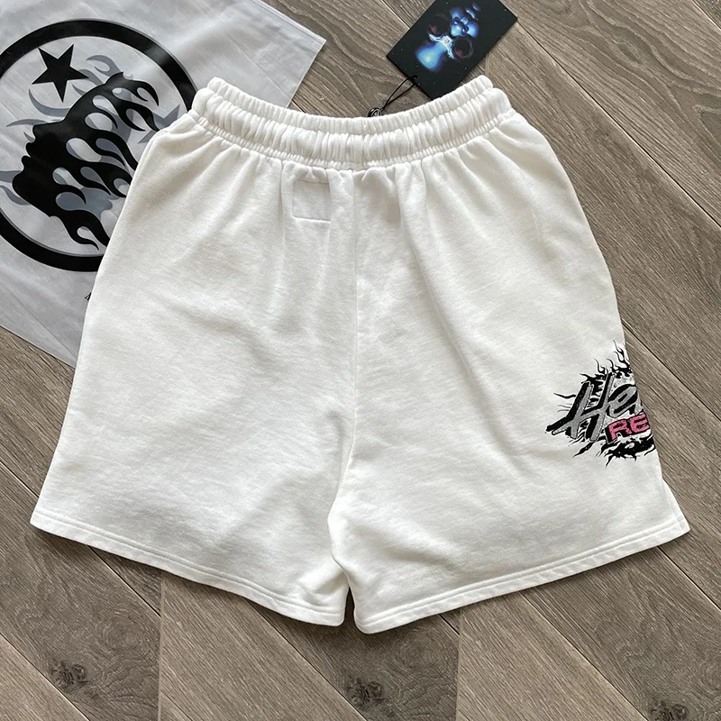 Hellstar Studios Europe and the United States fashion brand flash print leisure sports wash shorts