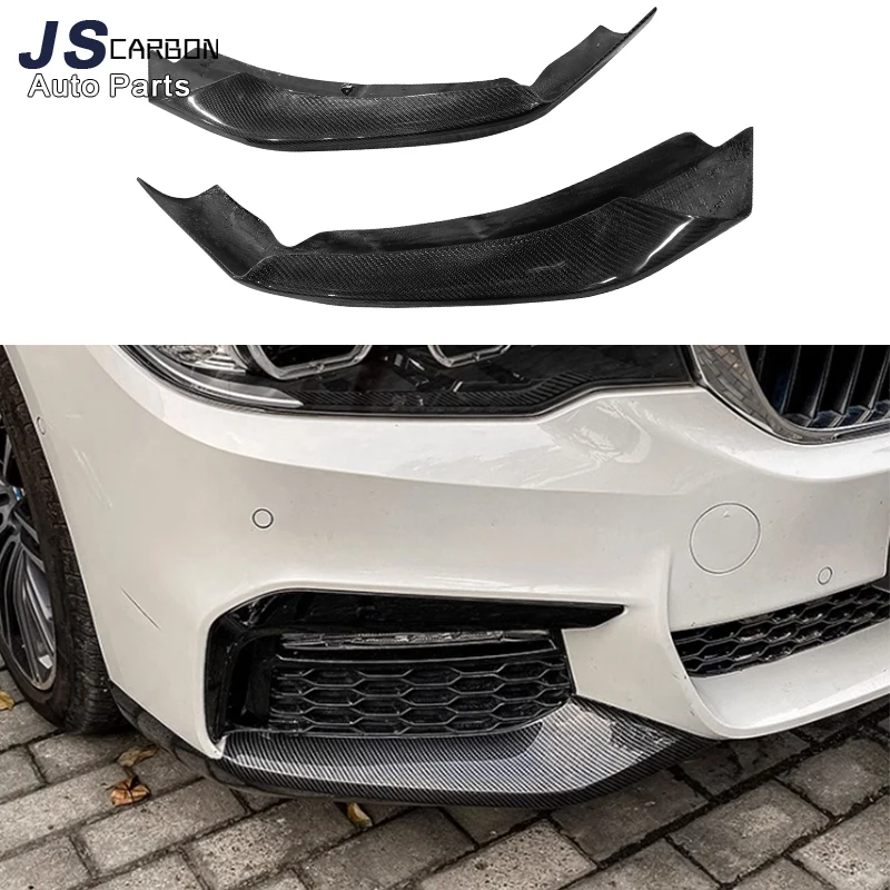 For BMW 5 Series G30 G38 530 540i M Sports carbon fiber wrap angle carbon anti-collision Front Bumper corner Upgrade body kit